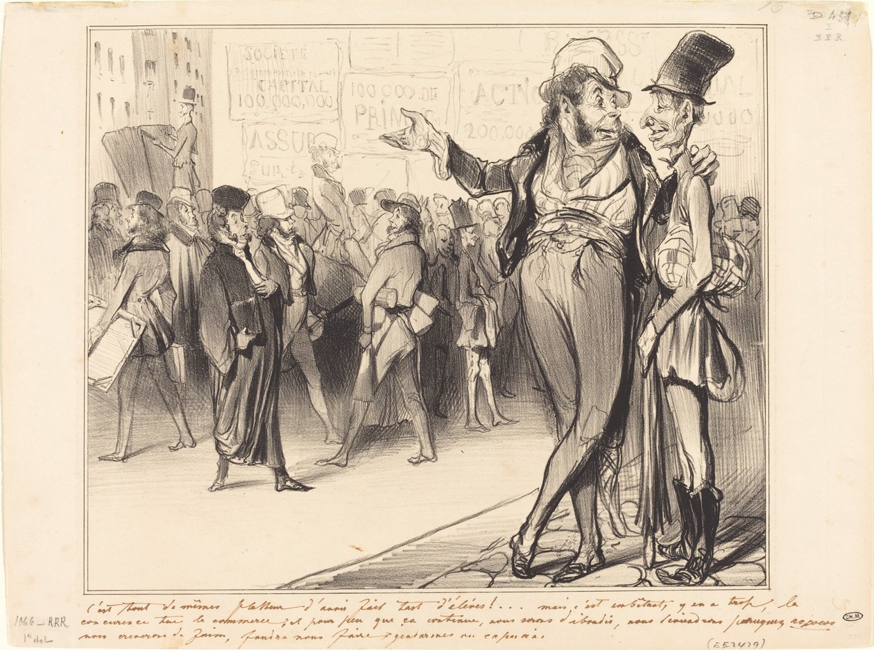 On yhtä imarreltavaa saada niin monta opiskelijaa!... tekijältä Honoré Daumier