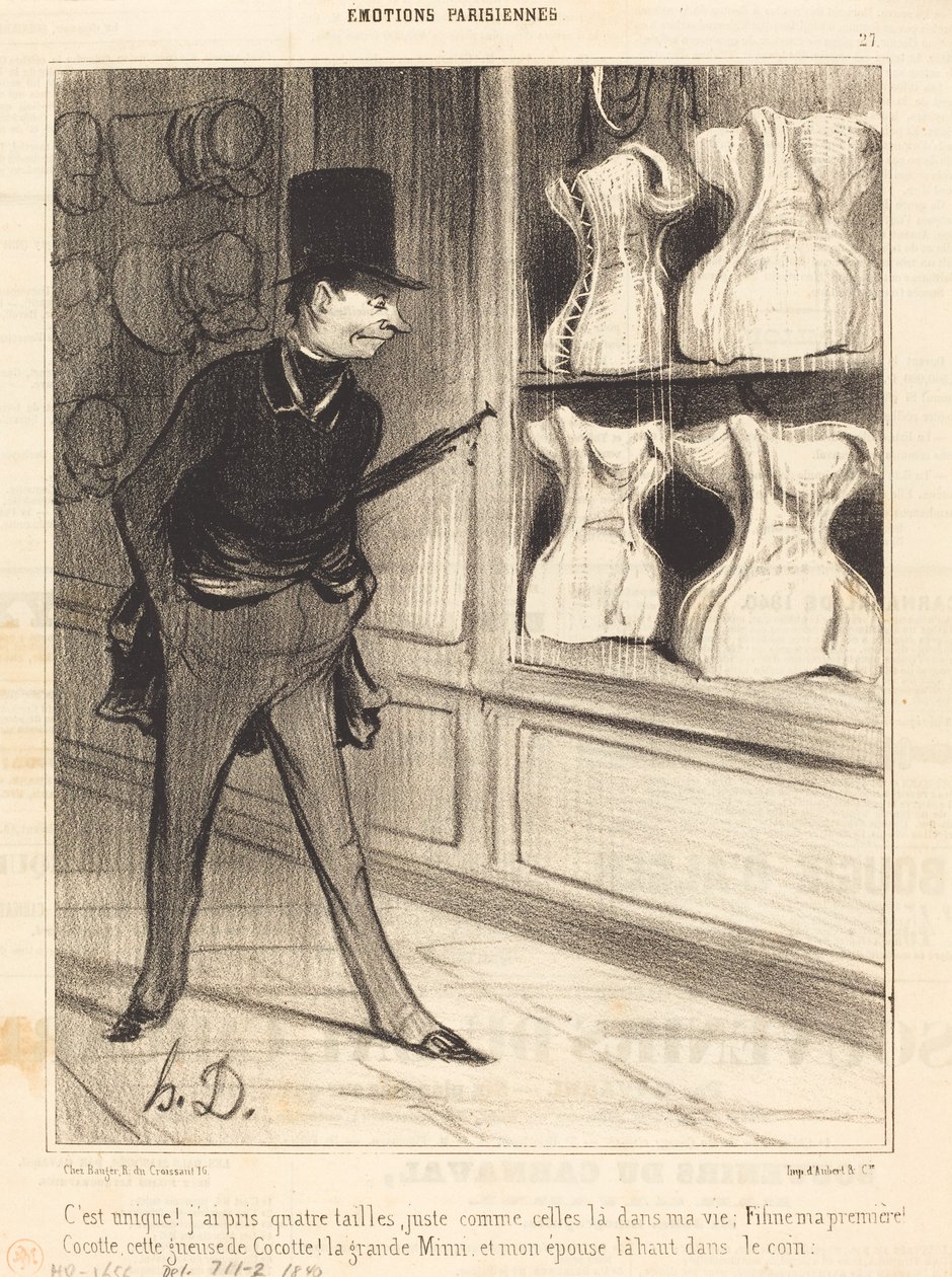 Se on ainutlaatuinen! Otin neljä kokoa... tekijältä Honoré Daumier