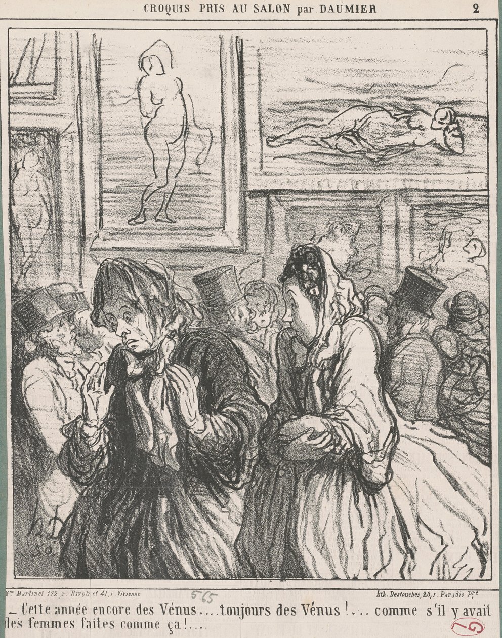 Tänä vuonna taas Venus... tekijältä Honoré Daumier