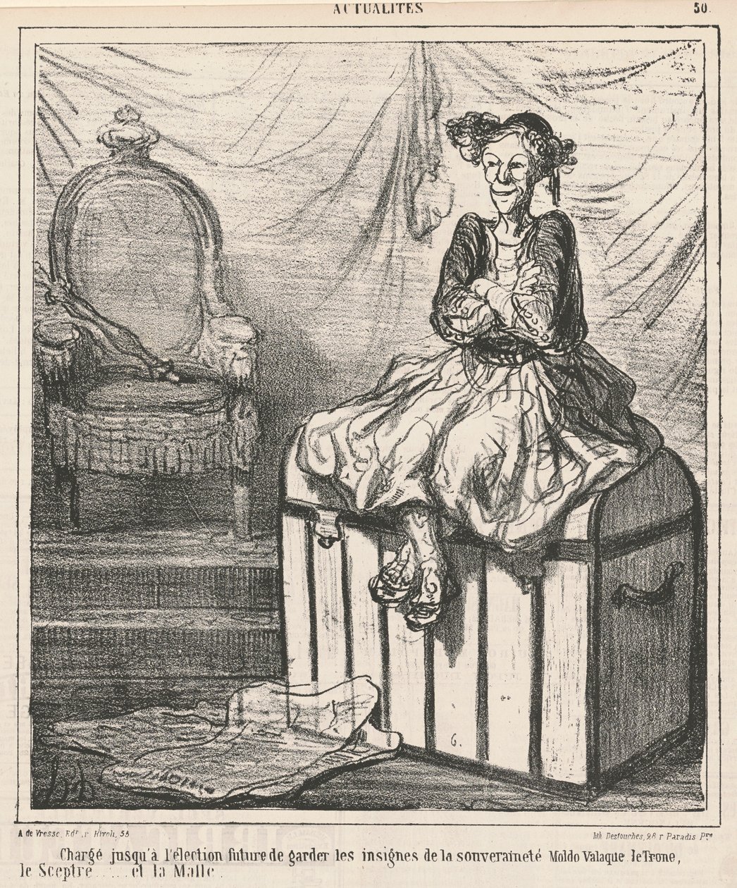 Velvollinen ... vartioimaan suvereniteetin arvomerkkiä tekijältä Honoré Daumier