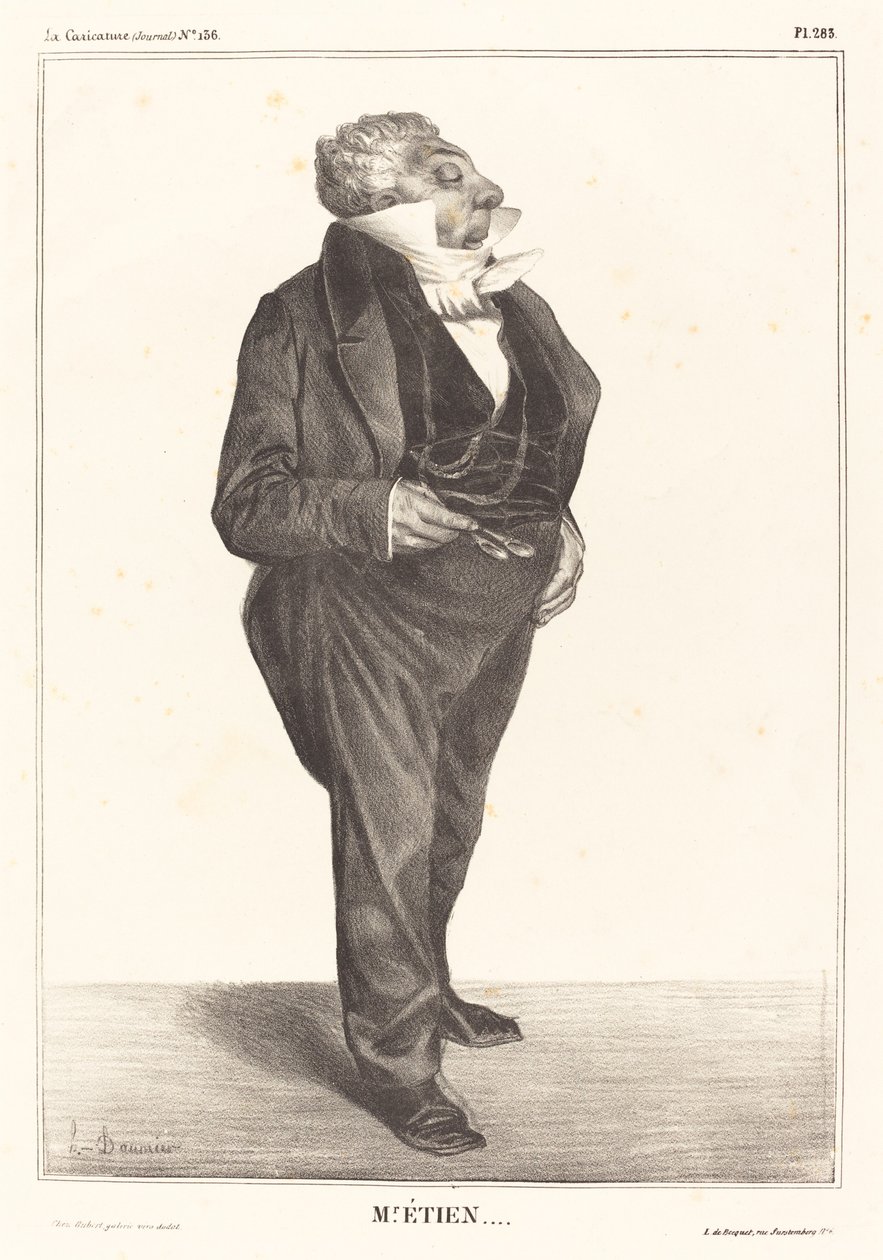 Charles Guillaume Etienne tekijältä Honoré Daumier