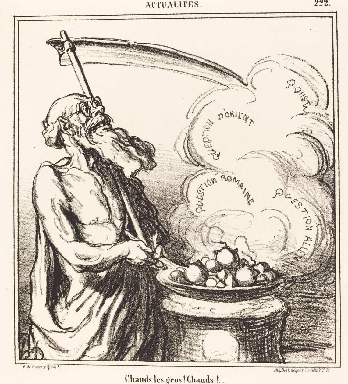 Isot kaverit kuuma! kuuma!... tekijältä Honoré Daumier
