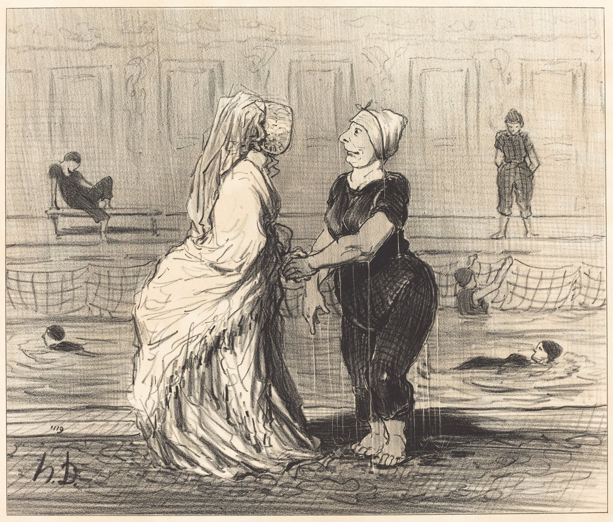Arvoisa paronitar, onnittelen teitä... tekijältä Honoré Daumier