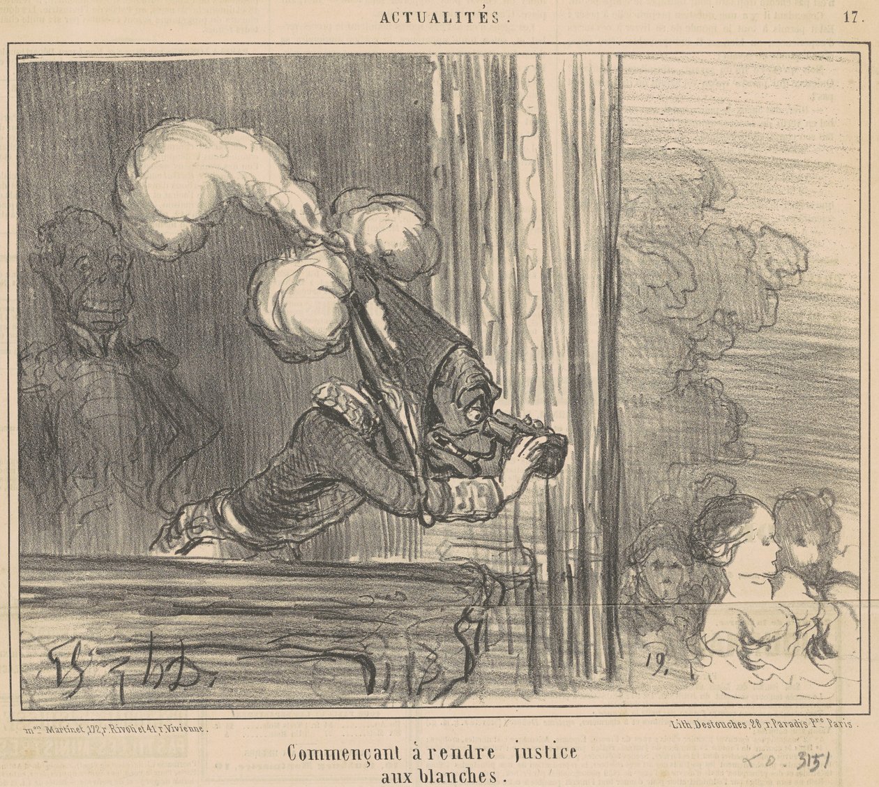 Alkaa tehdä oikeutta valkoisille tekijältä Honoré Daumier