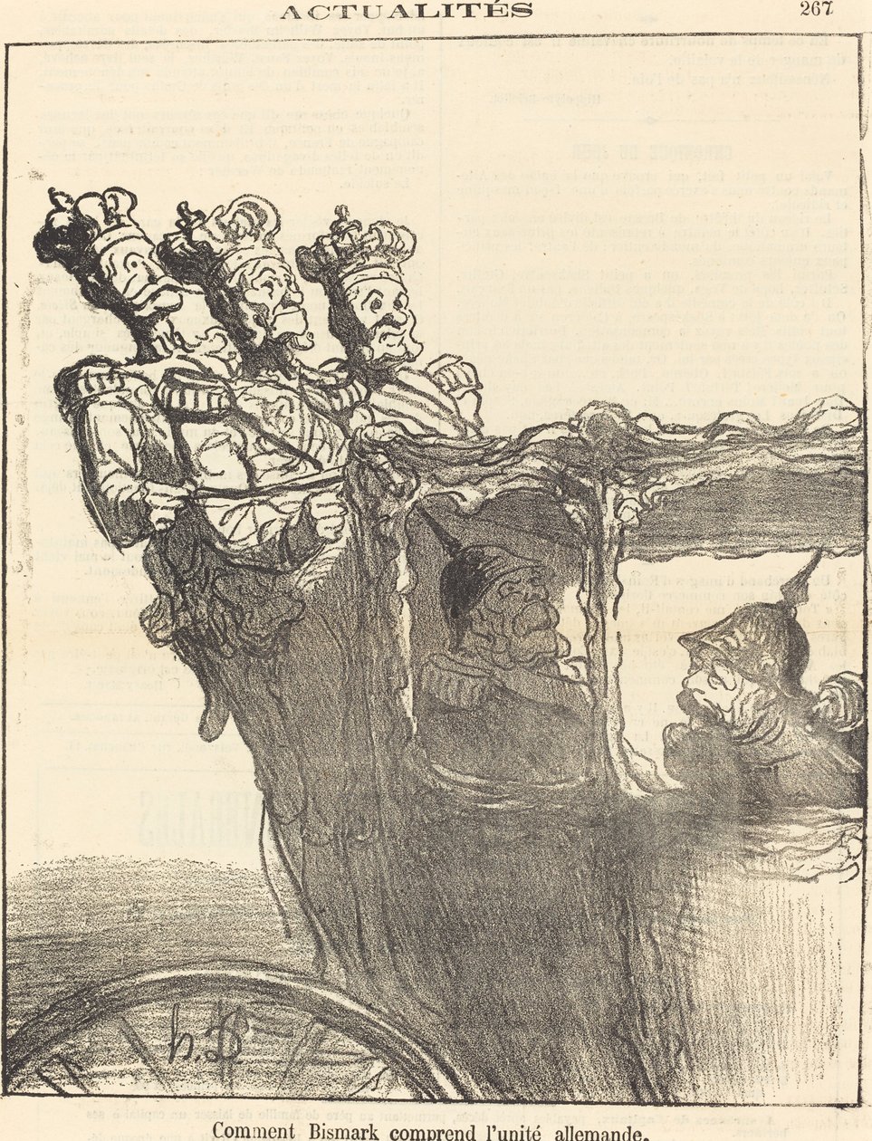 Kuinka Bismarck ymmärtää Saksan yhtenäisyyden tekijältä Honoré Daumier