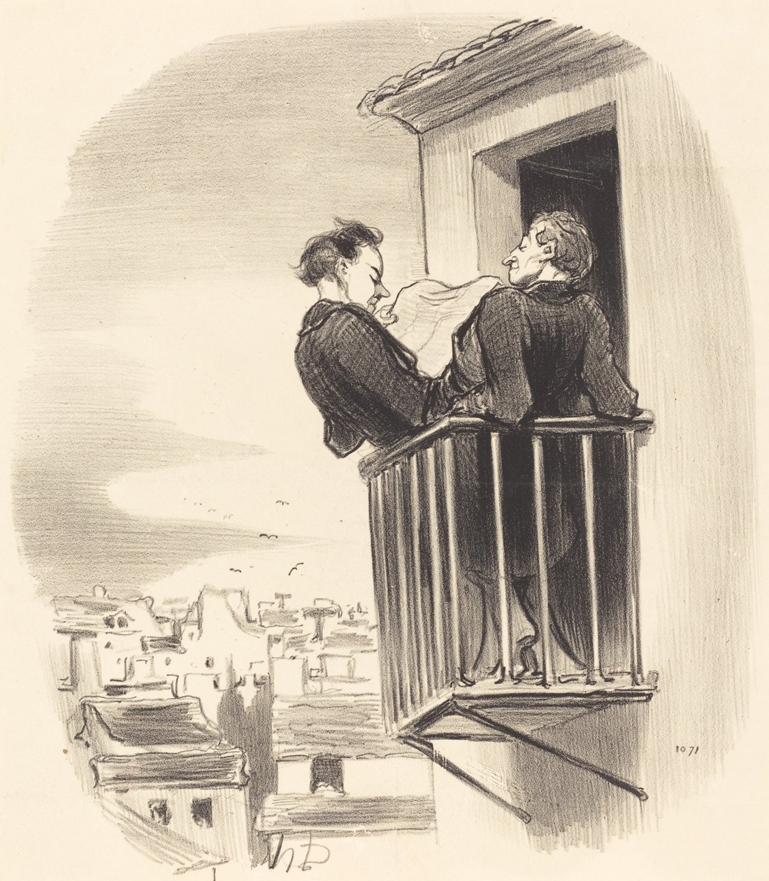 Kuinka ymmärrämme espanjalaisen parvekkeen Pariisissa tekijältä Honoré Daumier
