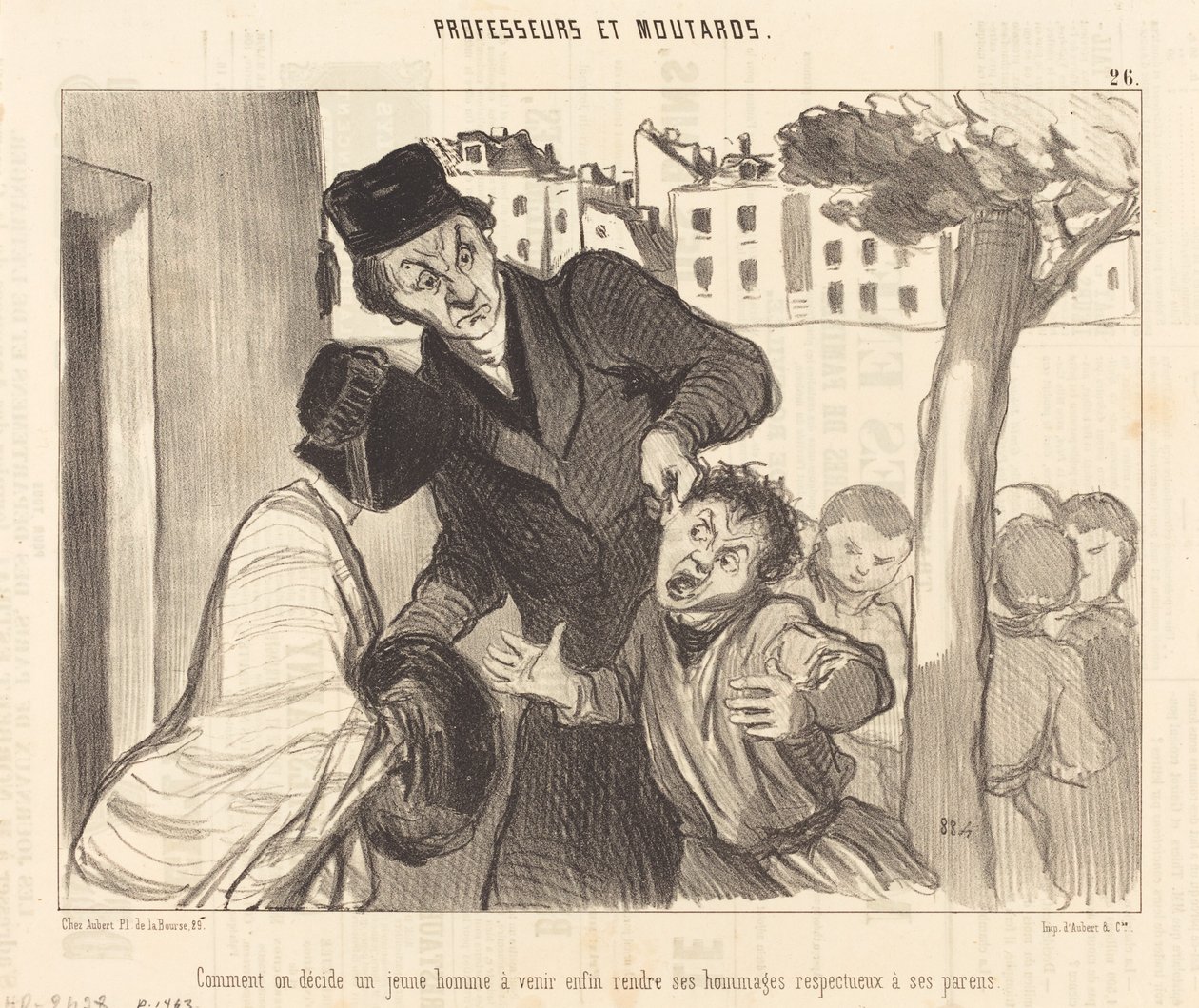 Miten päätät nuoren miehen tulla... tekijältä Honoré Daumier
