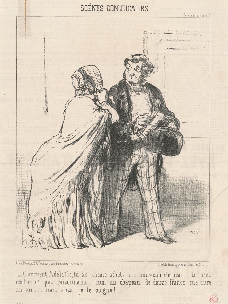 Kuinka ... ostit ... hatun taas ... tekijältä Honoré Daumier