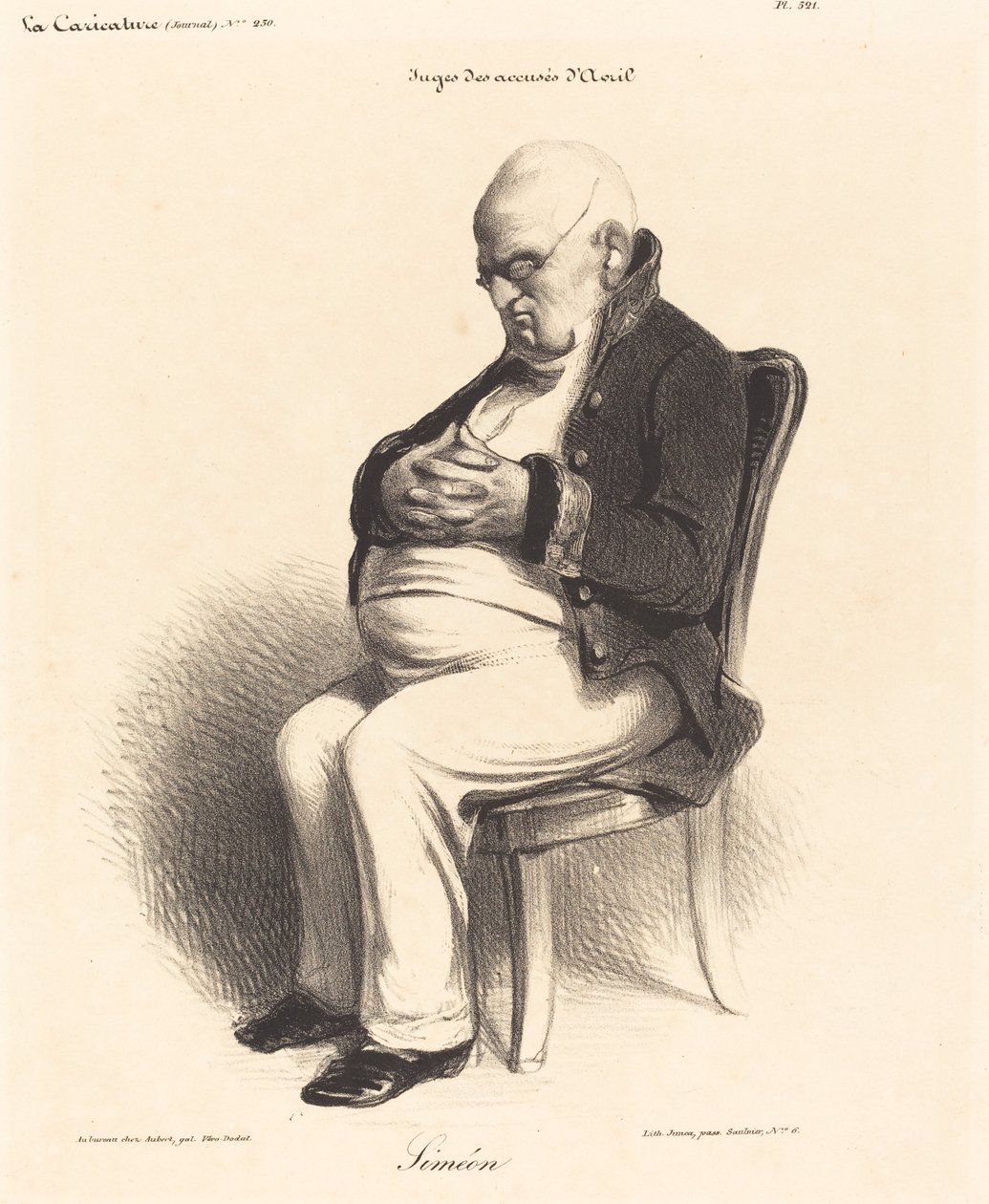 Kreivi J.-Jerome Simeon tekijältä Honoré Daumier