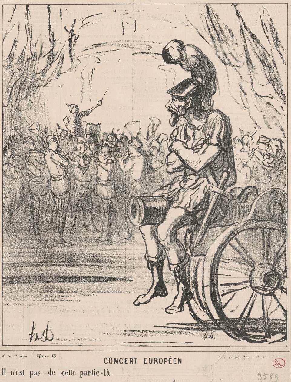 eurooppalainen konsertti tekijältä Honoré Daumier