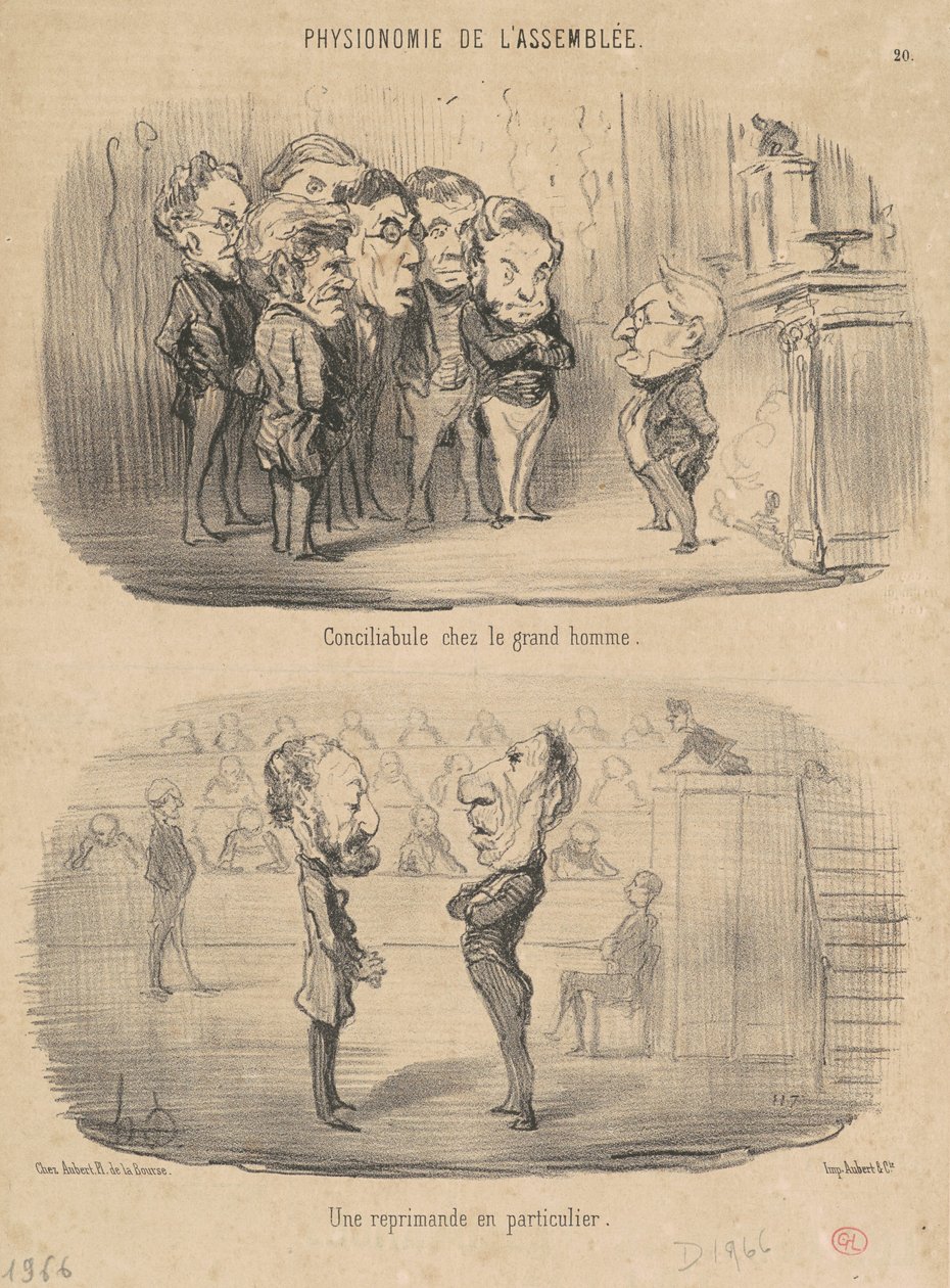 Sovittelu suuren miehen kanssa tekijältä Honoré Daumier