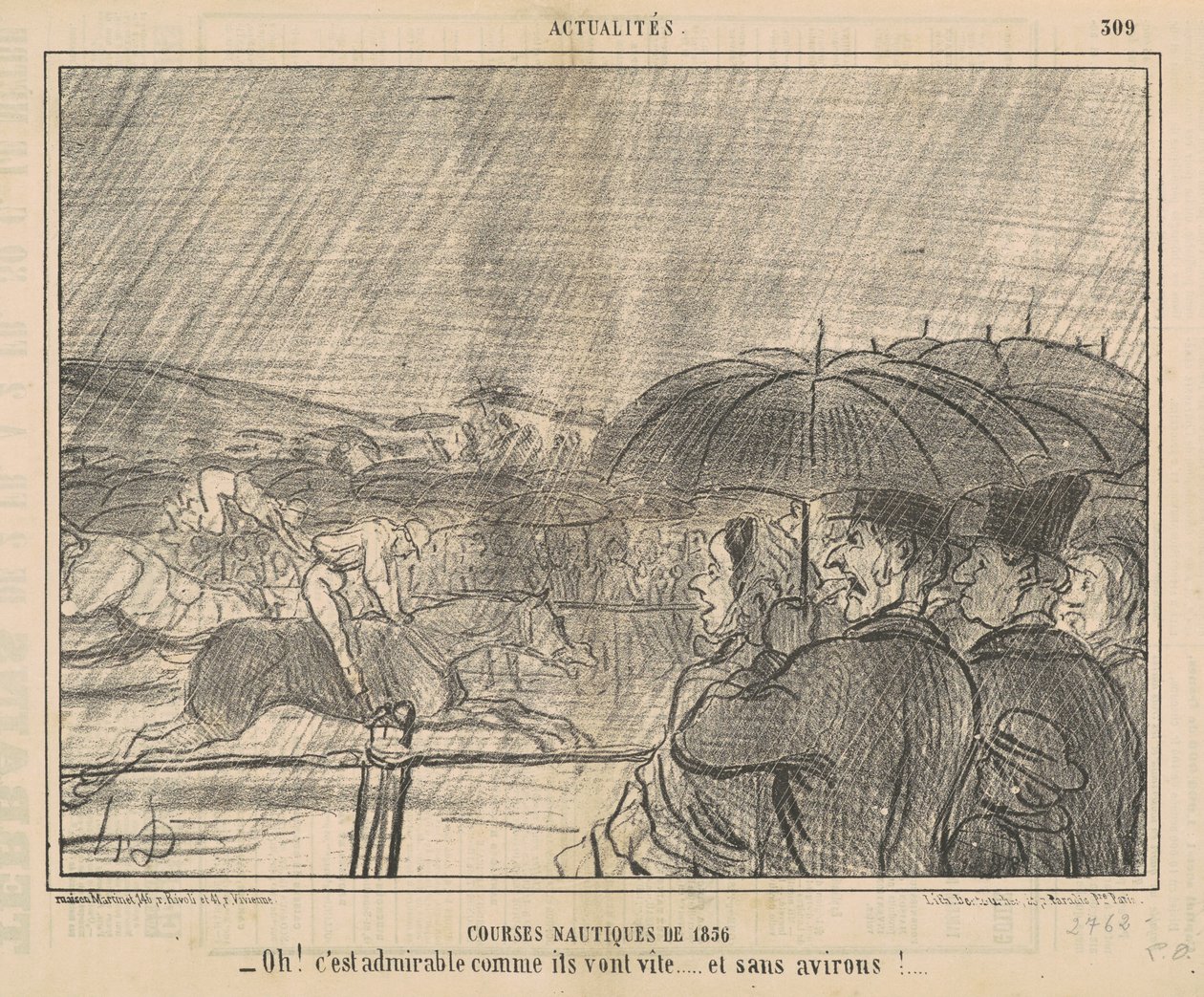 1856 venekilpailut tekijältä Honoré Daumier