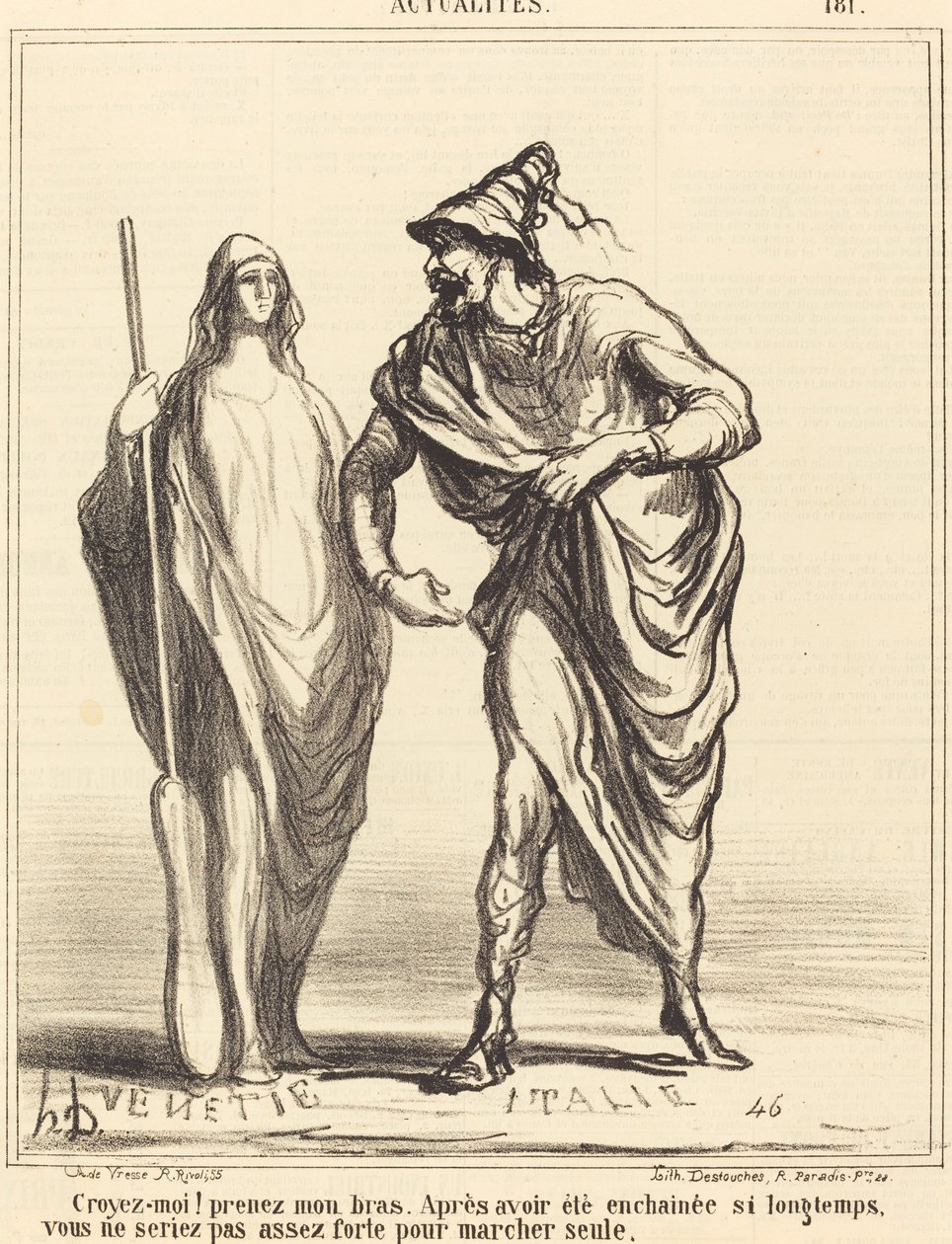 Usko minua! ota käteni... tekijältä Honoré Daumier