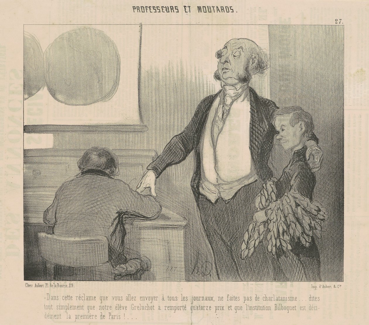 Tässä ilmoituksessa, jonka aiot lähettää... tekijältä Honoré Daumier