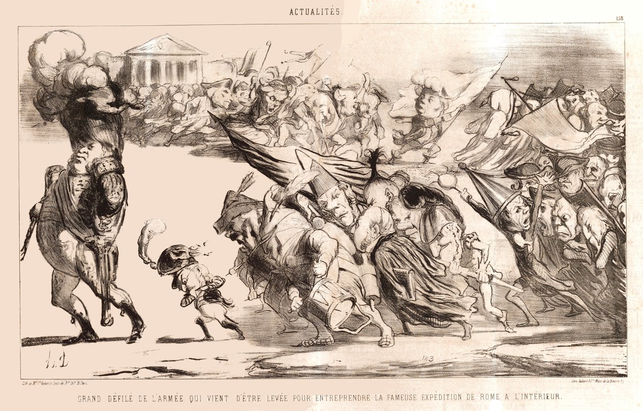 Daumier - Suuri armeijan paraati tekijältä Honoré Daumier