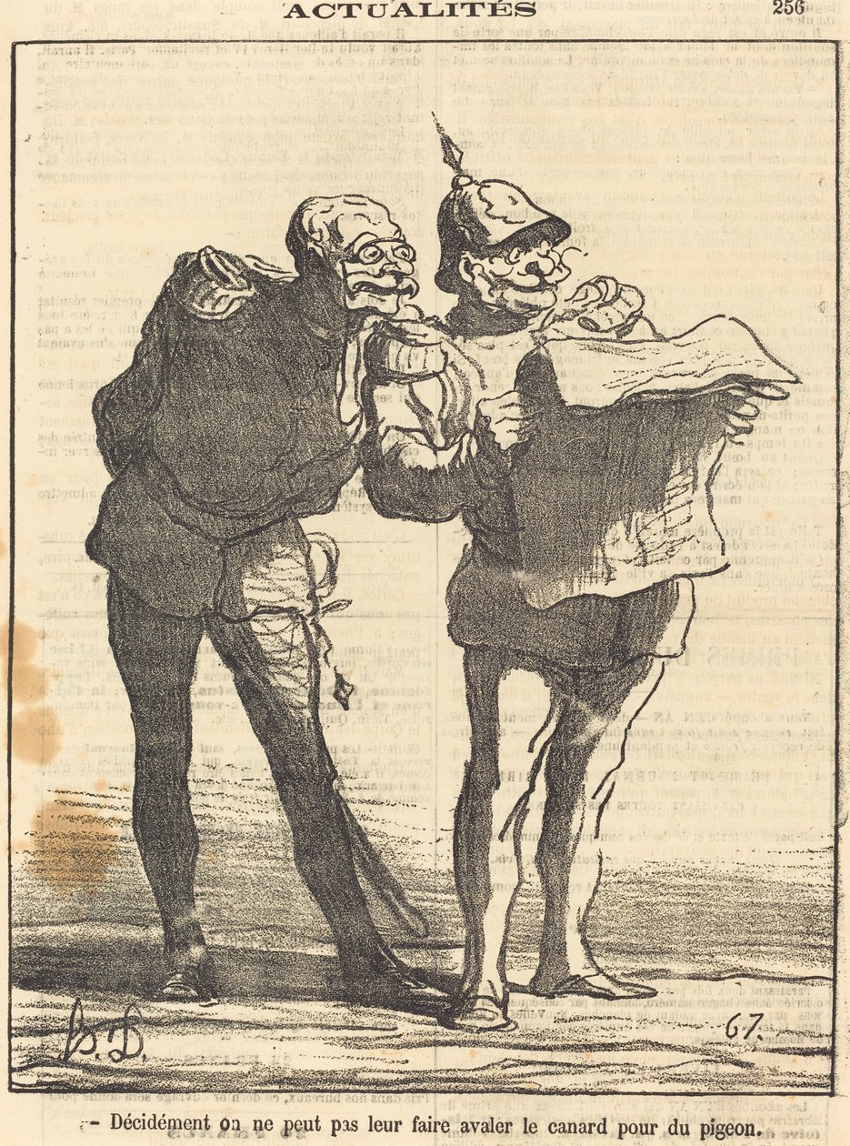 Ilmeisesti emme voi... tekijältä Honoré Daumier
