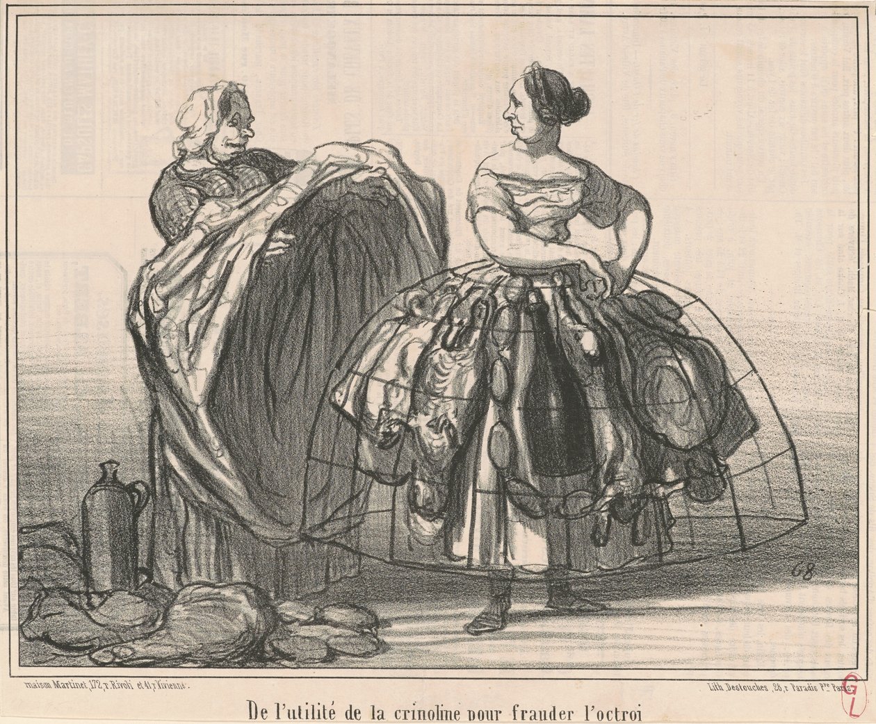 Krinoliinin hyödyllisyydestä apurahan huijaamisessa tekijältä Honoré Daumier