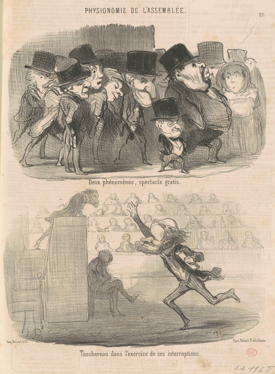Kaksi ilmiötä, ilmainen esitys... tekijältä Honoré Daumier