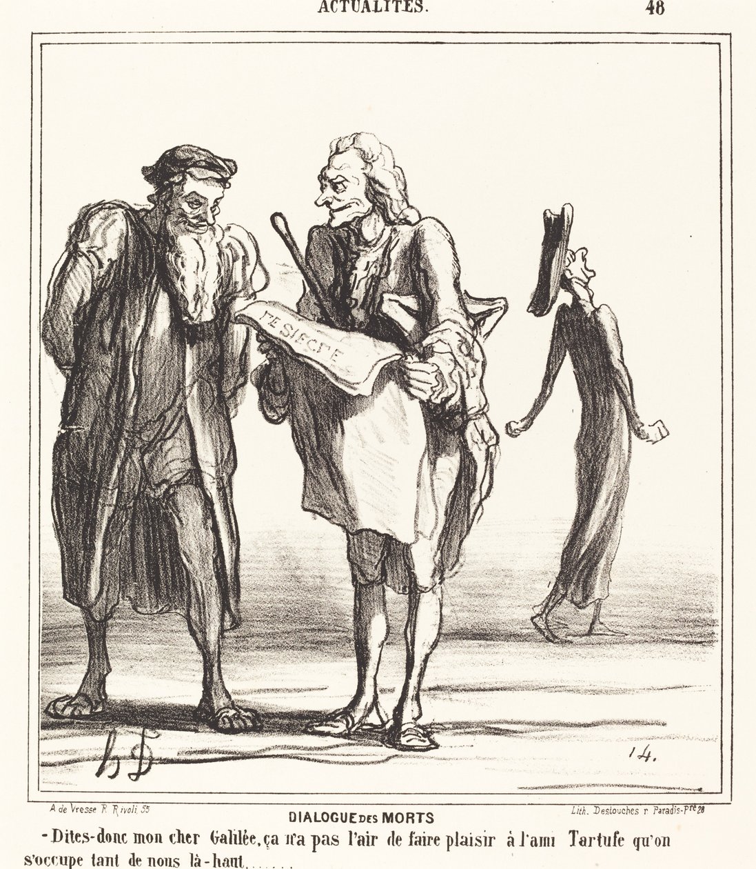 Dialogi kuolleista tekijältä Honoré Daumier