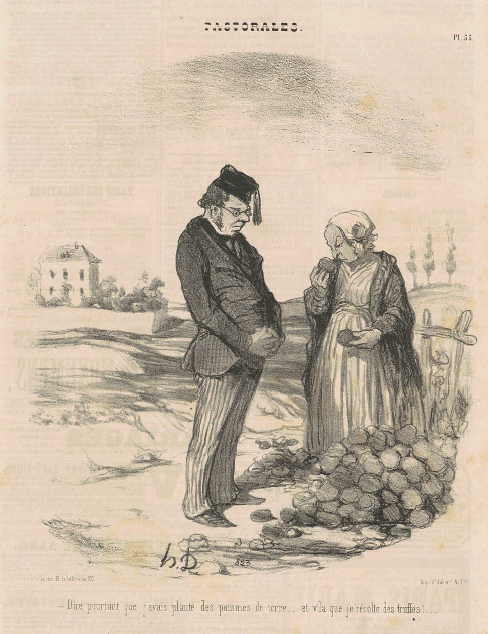 Sanoisin kuitenkin, että olin istuttanut perunoita... tekijältä Honoré Daumier