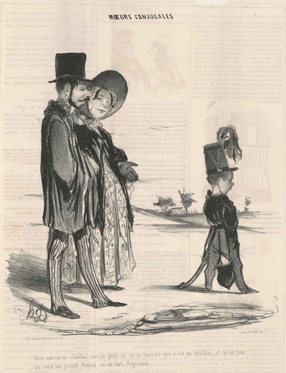 Sanoa, että se kahlitsee niin vähän ilmaa... tekijältä Honoré Daumier