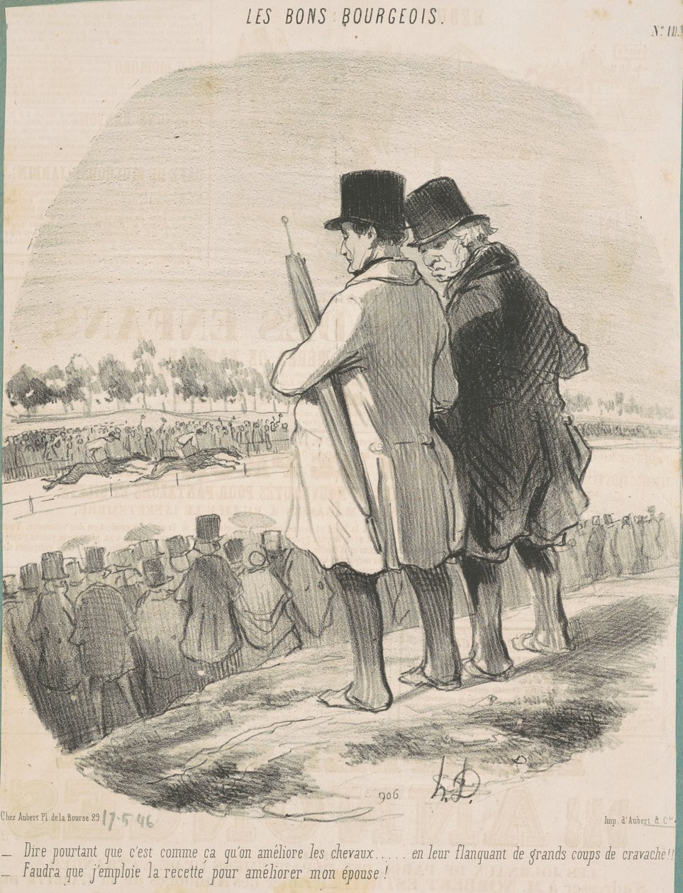 Sanotaan, että sillä tavalla parannat hevosia... tekijältä Honoré Daumier