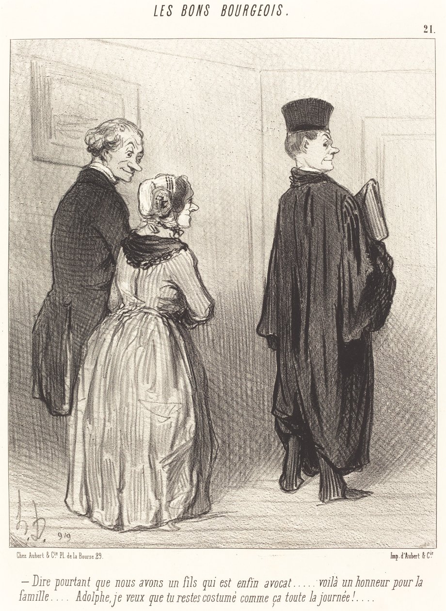 Dir... que tenim un fill que és... advocat... finlandès tekijältä Honoré Daumier