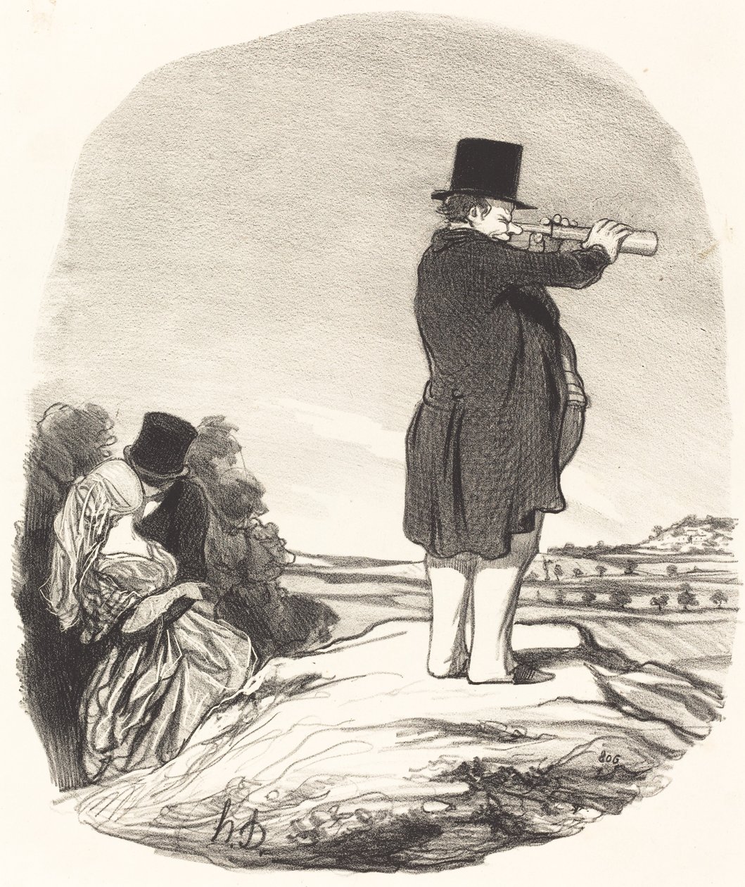 Sano vaimoni... En näe mitään! tekijältä Honoré Daumier