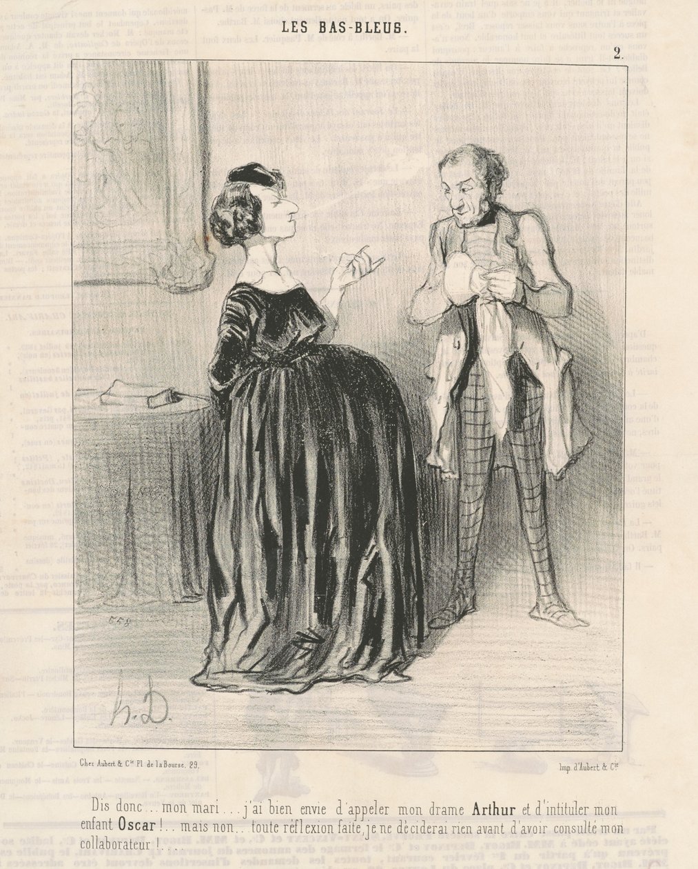 Digues-ho... el meu marit... Vull dir que el meu drama... finlandès tekijältä Honoré Daumier