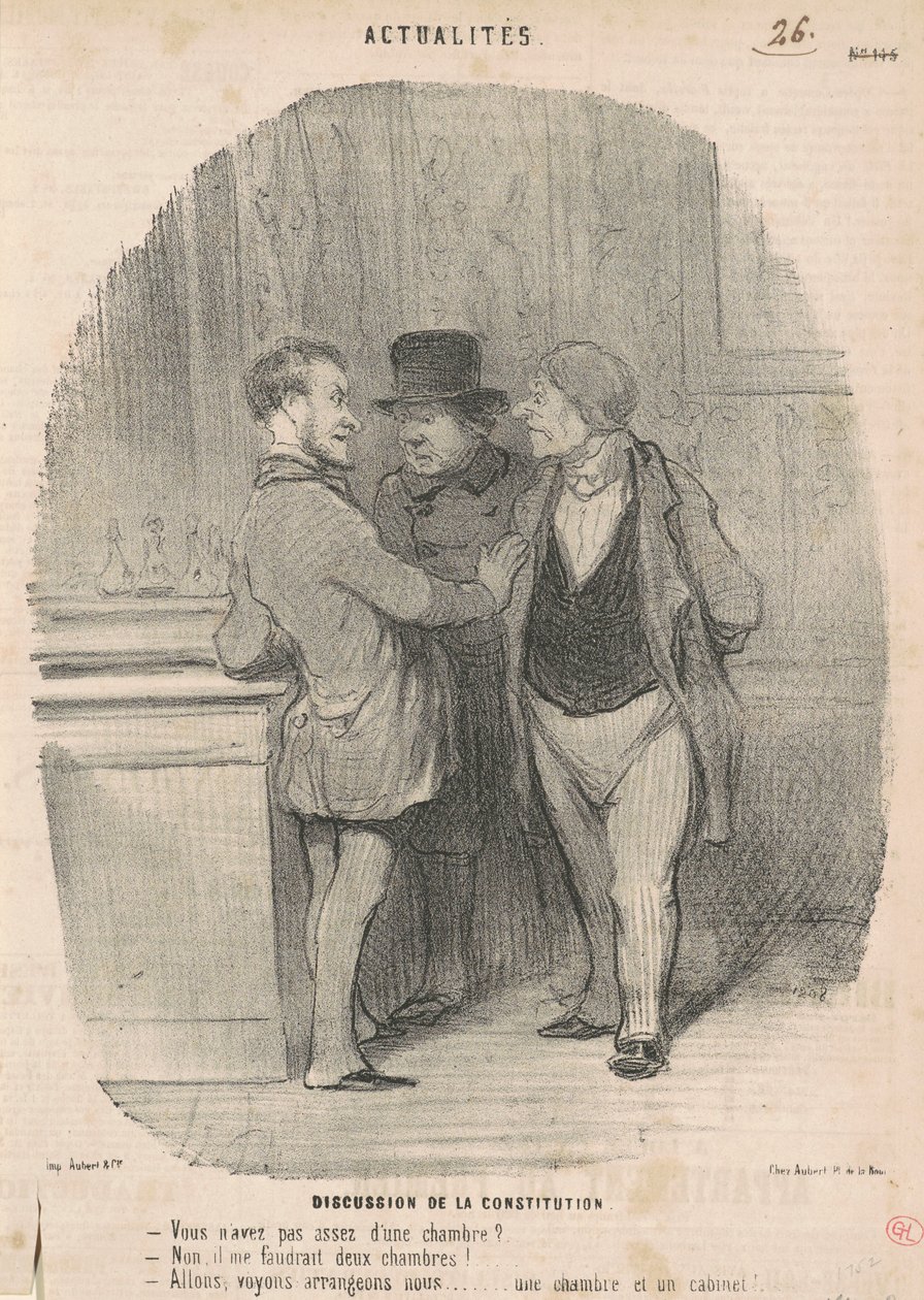Keskustelu perustuslaista tekijältä Honoré Daumier