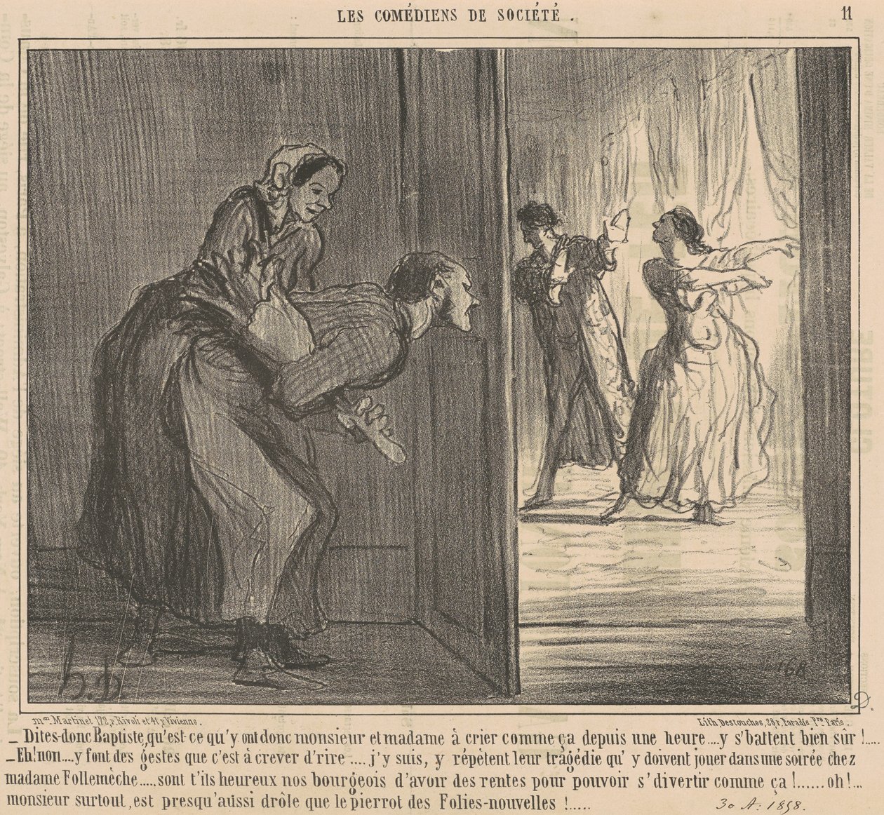 Sano Baptiste... tekijältä Honoré Daumier
