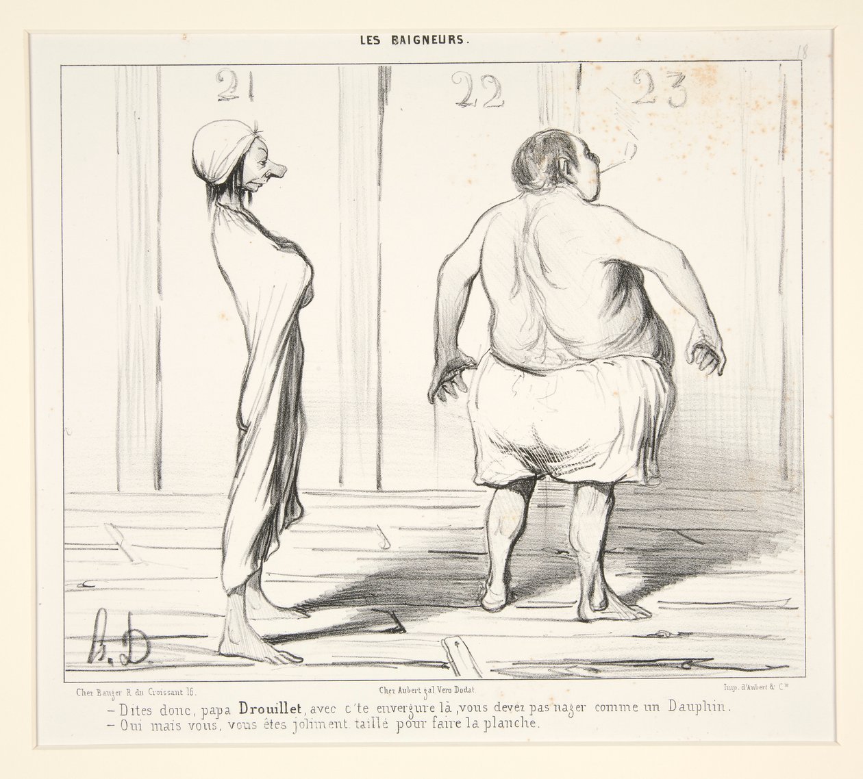 Sano niin, papa Drouillet, c tekijältä Honoré Daumier