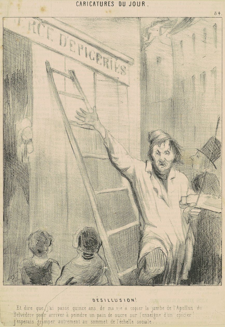Pettymys! tekijältä Honoré Daumier