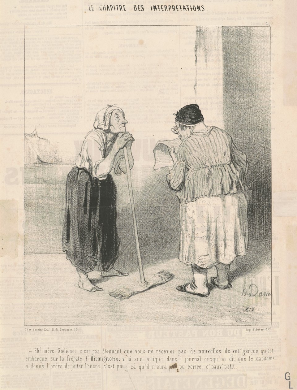 Hei! Äiti Godichet se ei ole yllättävää... tekijältä Honoré Daumier