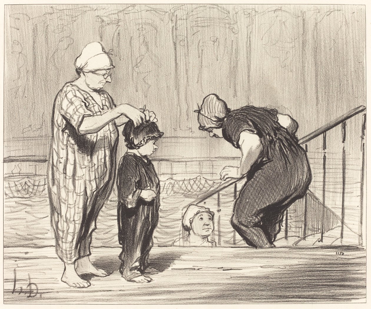 Perheen kanssa tekijältä Honoré Daumier