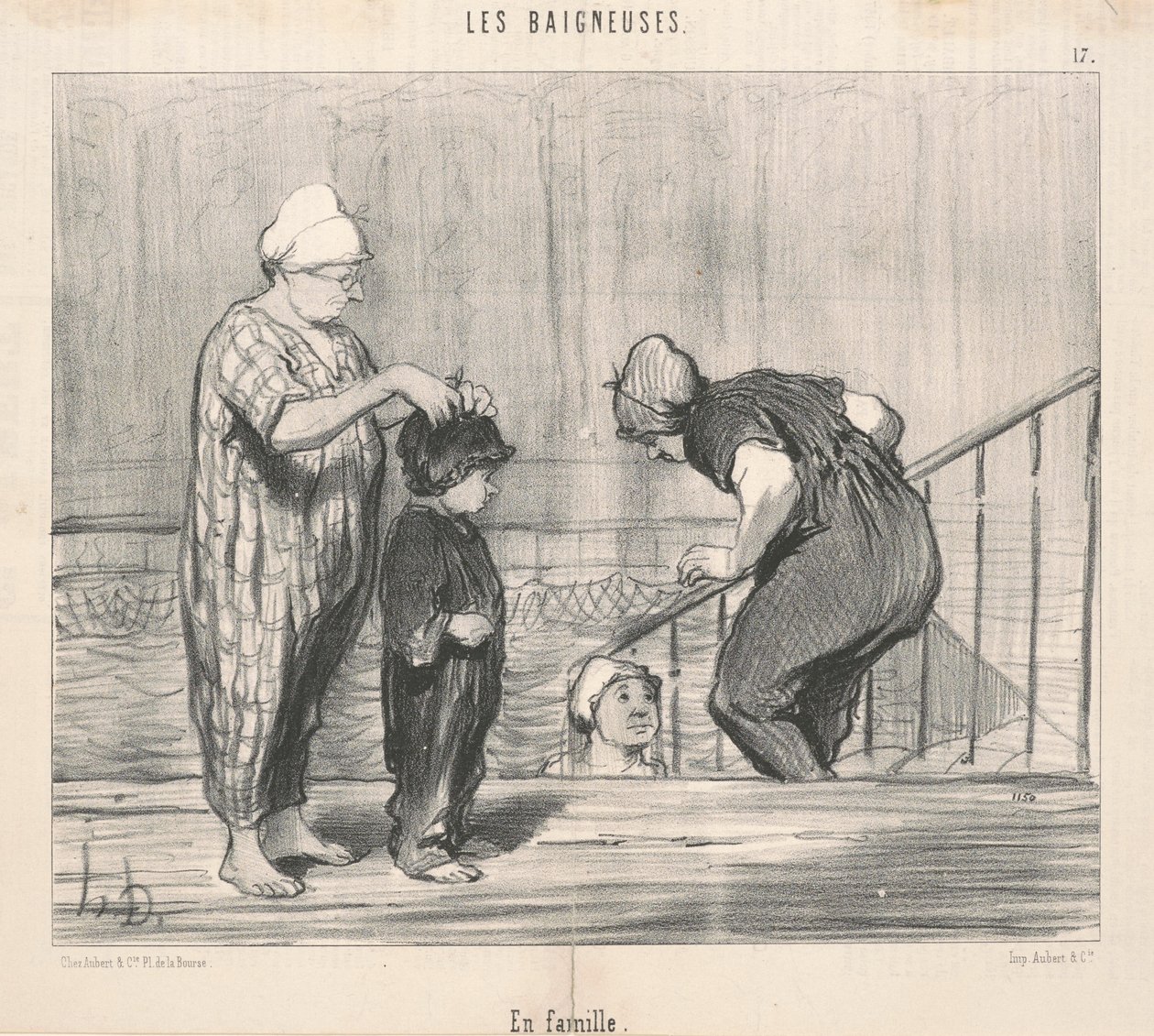 Perheen kanssa tekijältä Honoré Daumier