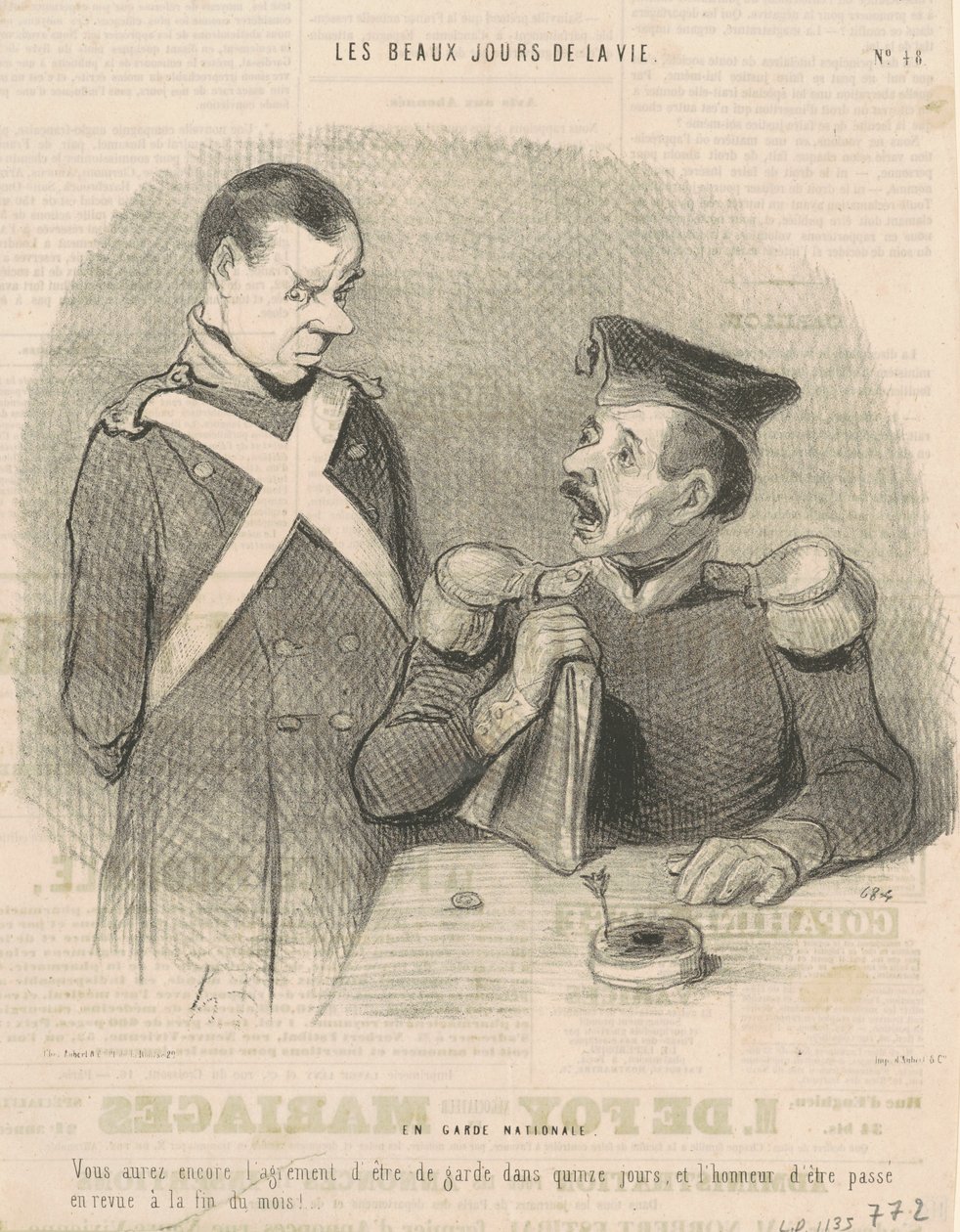 Kansallisvartiossa tekijältä Honoré Daumier