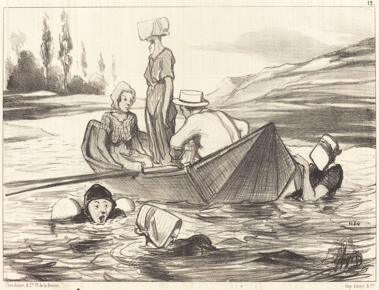 Täydessä vedessä tekijältä Honoré Daumier