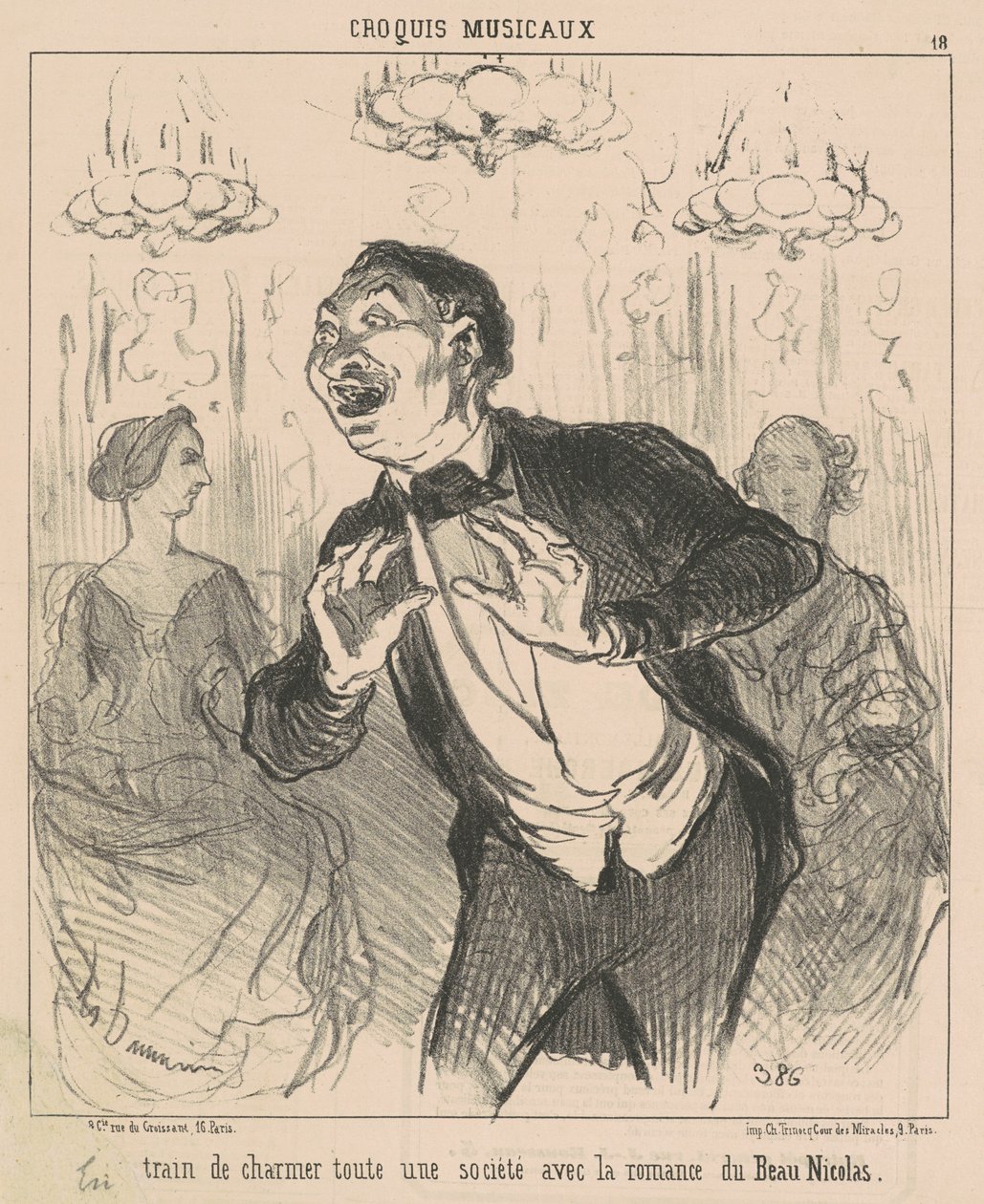 Viehättävä koko yritys... tekijältä Honoré Daumier