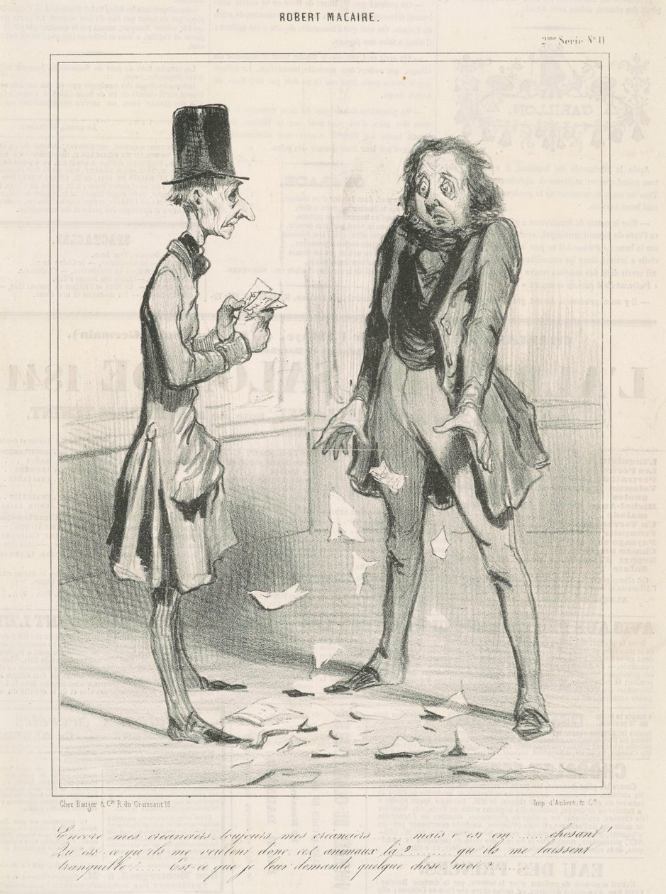 Silti velkojani, aina... tekijältä Honoré Daumier