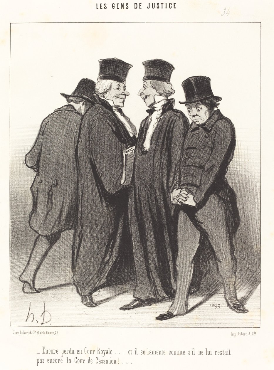 Taas eksyi kuninkaalliseen hoviin... ja hän valittaa... tekijältä Honoré Daumier