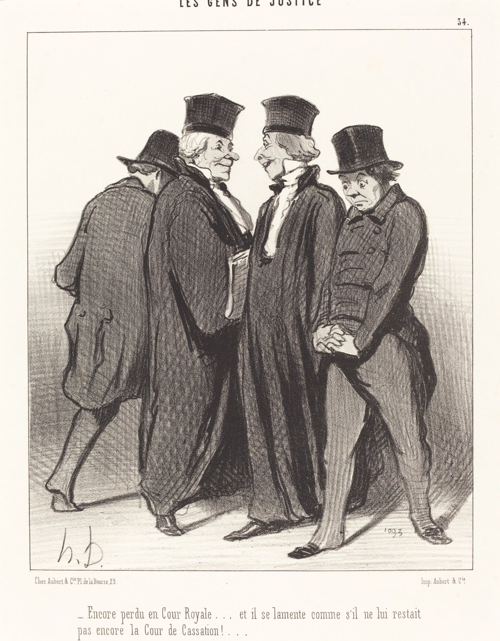 Taas eksyi kuninkaalliseen hoviin... ja hän valittaa... tekijältä Honoré Daumier