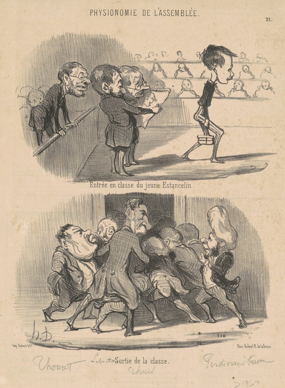 Pääsy nuoren Estancelinin luokkaan tekijältä Honoré Daumier