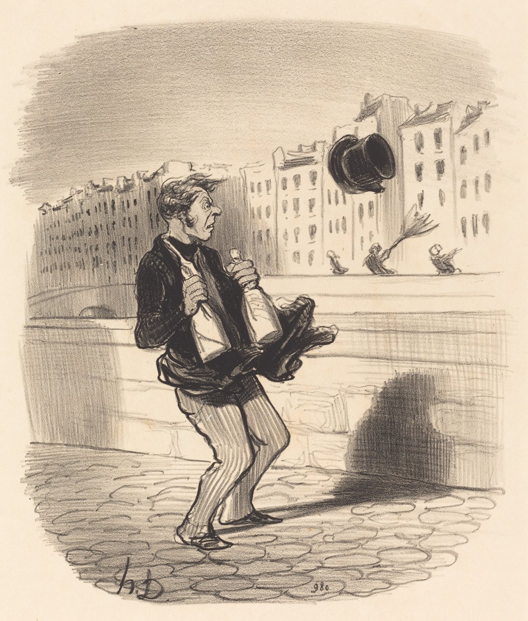 Tule sisään, herra... älä ole ujo... tekijältä Honoré Daumier