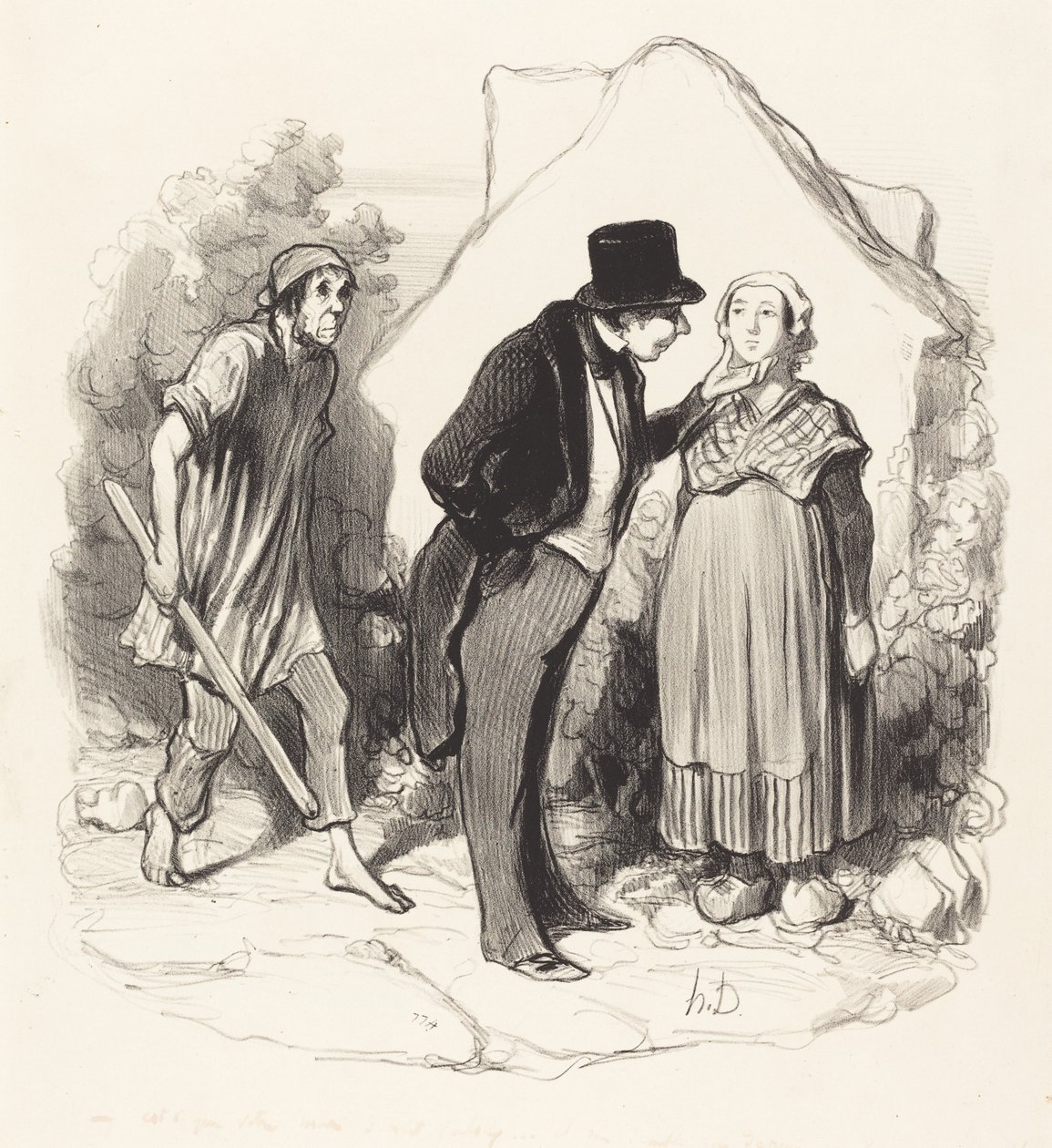 Olisiko miehesi kateellinen... tekijältä Honoré Daumier
