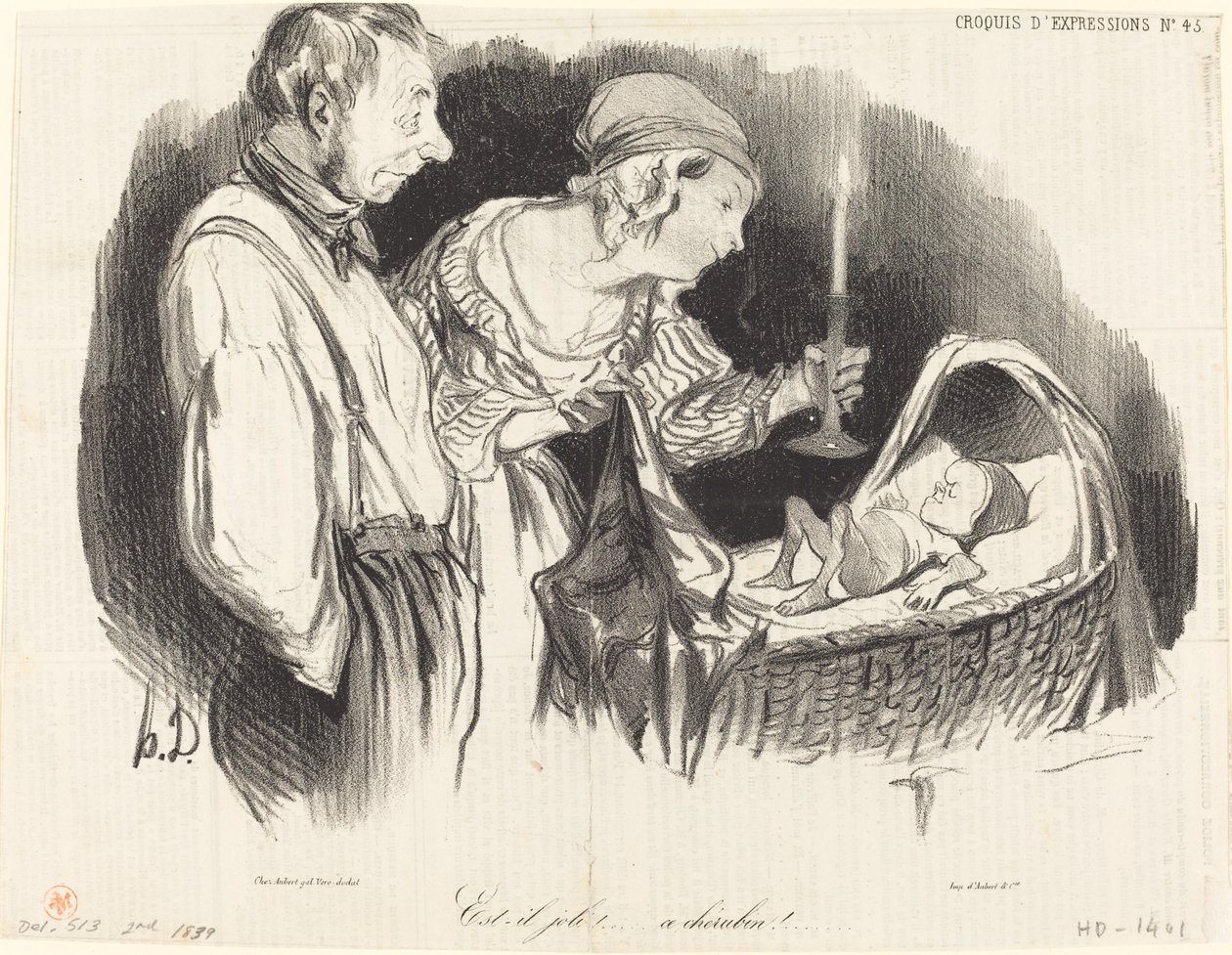 Onko hän kaunis!... tämä kerubi!... tekijältä Honoré Daumier