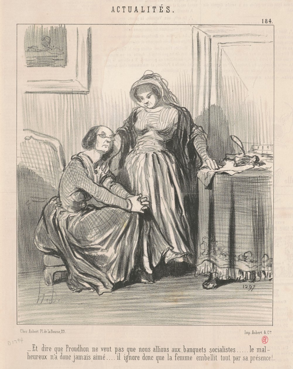Ja sanoa, että Proudhon ei halua... tekijältä Honoré Daumier