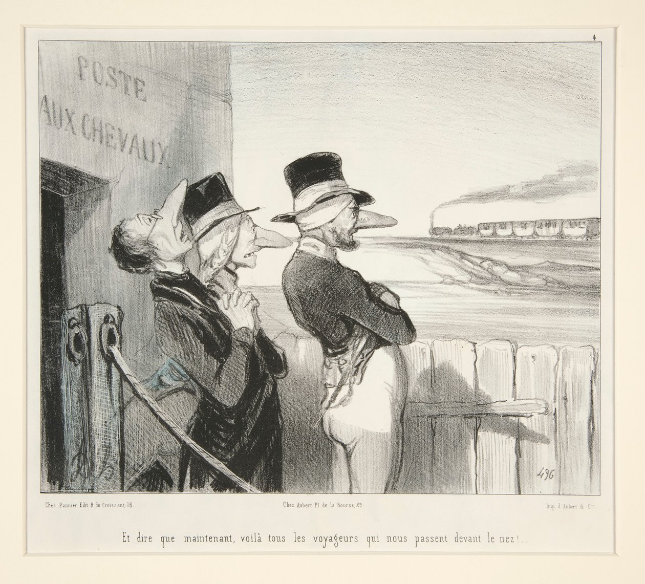 Ja ajatella, että nyt, tässä ovat kaikki matkailijat, jotka kulkevat edessämme! tekijältä Honoré Daumier