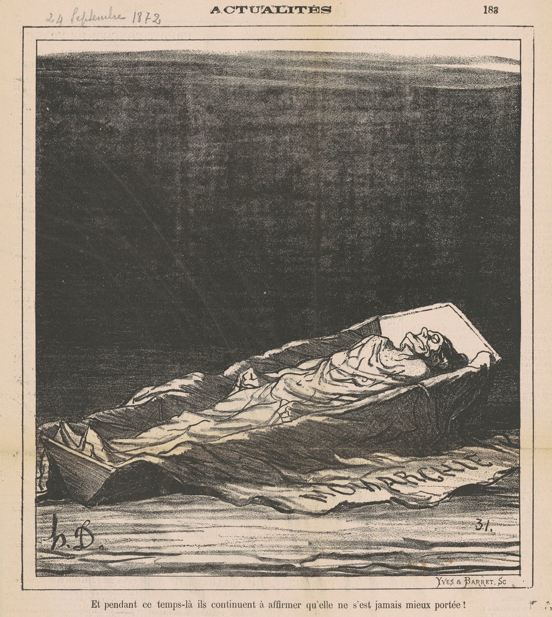 Ja tänä aikana he edelleen vahvistavat, ettei hänellä ole koskaan ollut parempi tilanne! tekijältä Honoré Daumier