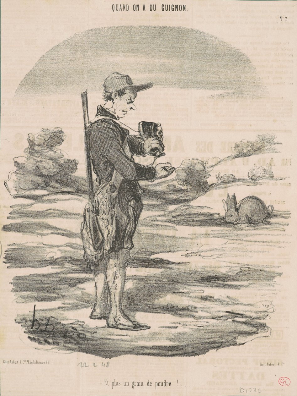 Eikä yhtään jauhetta! ... tekijältä Honoré Daumier